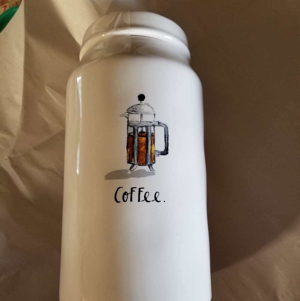 Rae Dunn French press coffee canister